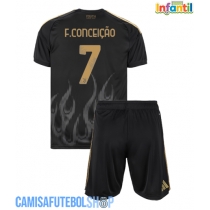 Camisa de time de futebol Juventus Francisco Conceicao #7 Replicas 3º Equipamento Infantil 2026-27 Manga Curta (+ Calças curtas)